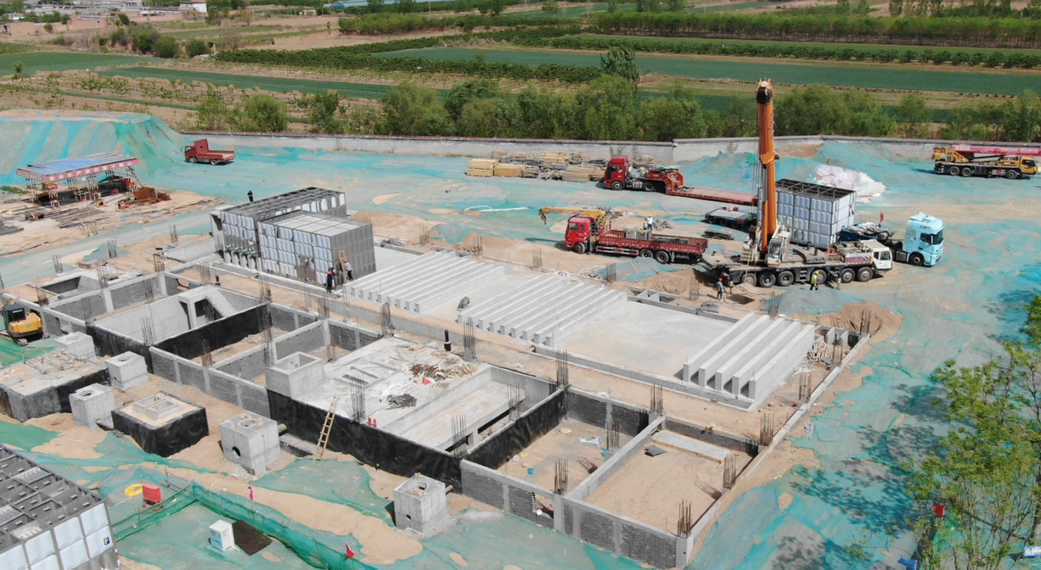 澄北水厂扩容提标改造项目建设场景